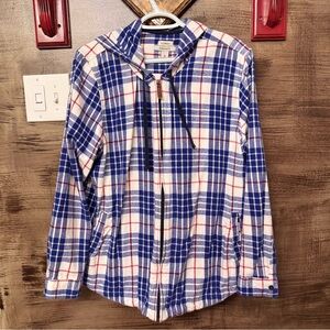 LL Bean full zip flannel jacket